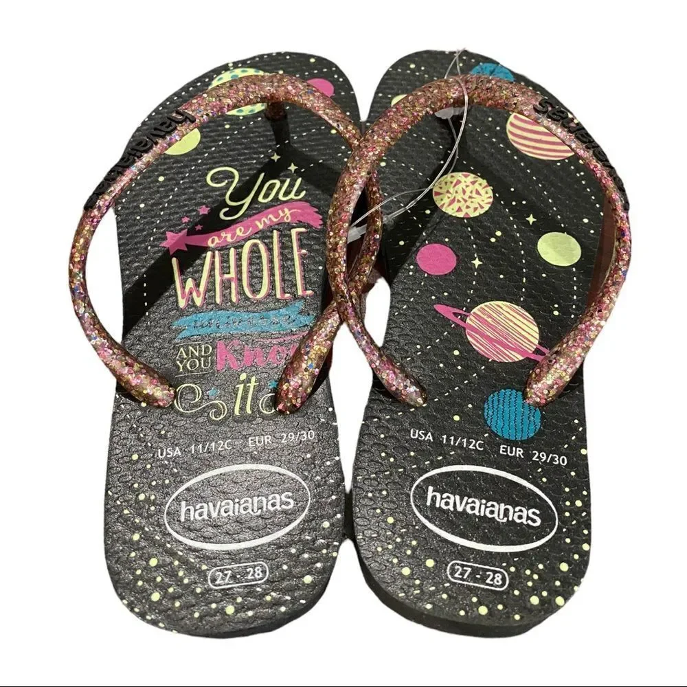 NEW Havaianas Black Pink 